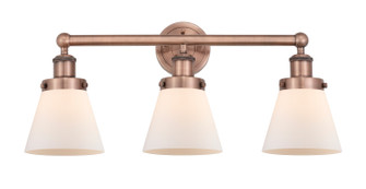 Edison Three Light Bath Vanity in Antique Copper (405|616-3W-AC-G61)