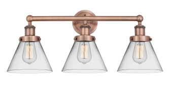 Edison Three Light Bath Vanity in Antique Copper (405|616-3W-AC-G42)