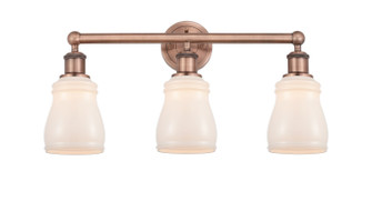 Edison Three Light Bath Vanity in Antique Copper (405|616-3W-AC-G391)