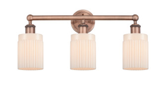 Edison Three Light Bath Vanity in Antique Copper (405|616-3W-AC-G341)