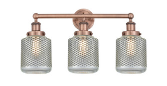 Edison Three Light Bath Vanity in Antique Copper (405|616-3W-AC-G262)