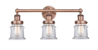 Edison Three Light Bath Vanity in Antique Copper (405|616-3W-AC-G182S)