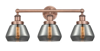 Edison Three Light Bath Vanity in Antique Copper (405|616-3W-AC-G173)