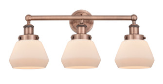 Edison Three Light Bath Vanity in Antique Copper (405|616-3W-AC-G171)