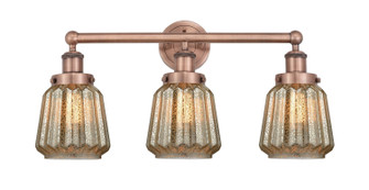 Edison Three Light Bath Vanity in Antique Copper (405|616-3W-AC-G146)