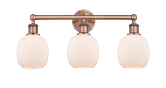 Edison Three Light Bath Vanity in Antique Copper (405|616-3W-AC-G101)