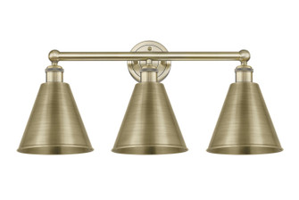 Edison Three Light Bath Vanity in Antique Brass (405|616-3W-AB-MBC-8-AB)