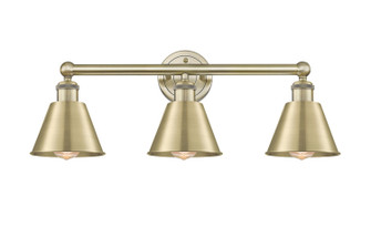 Edison Three Light Bath Vanity in Antique Brass (405|616-3W-AB-M8-AB)