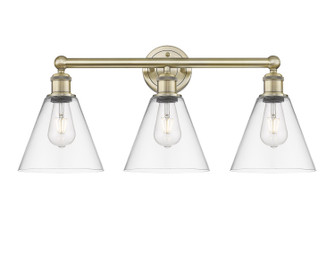 Edison Three Light Bath Vanity in Antique Brass (405|616-3W-AB-GBC-82)