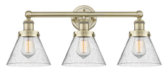 Edison Three Light Bath Vanity in Antique Brass (405|616-3W-AB-G44)