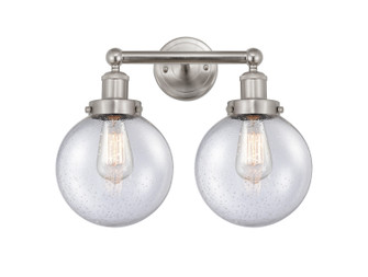 Edison Two Light Bath Vanity in Brushed Satin Nickel (405|616-2W-SN-G204-8)