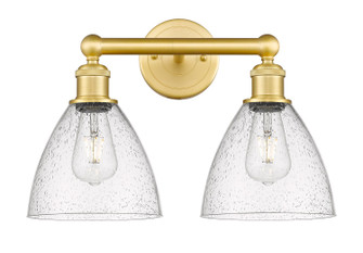 Edison Two Light Bath Vanity in Satin Gold (405|616-2W-SG-GBD-754)
