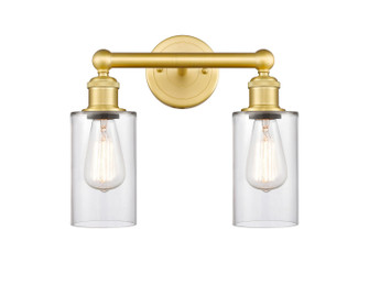 Edison Two Light Bath Vanity in Satin Gold (405|616-2W-SG-G802)