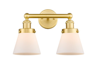 Edison Two Light Bath Vanity in Satin Gold (405|616-2W-SG-G61)