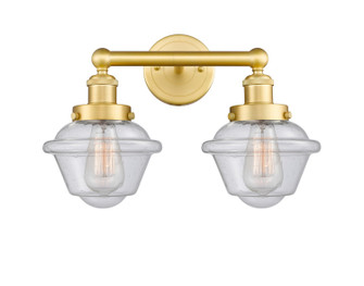 Edison Two Light Bath Vanity in Satin Gold (405|616-2W-SG-G534)
