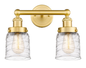 Edison Two Light Bath Vanity in Satin Gold (405|616-2W-SG-G513)