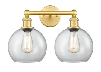 Edison Two Light Bath Vanity in Satin Gold (405|616-2W-SG-G122-8)