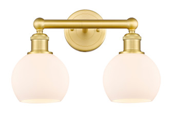 Edison Two Light Bath Vanity in Satin Gold (405|616-2W-SG-G121-6)