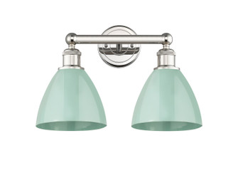 Edison Two Light Bath Vanity in Polished Nickel (405|616-2W-PN-MBD-75-SF)