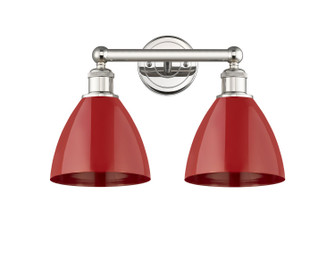 Edison Two Light Bath Vanity in Polished Nickel (405|616-2W-PN-MBD-75-RD)