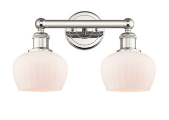 Edison Two Light Bath Vanity in Polished Nickel (405|616-2W-PN-G91)