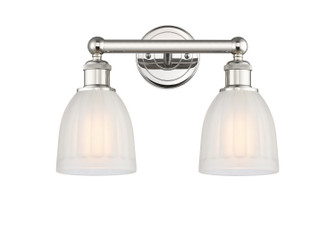 Edison Two Light Bath Vanity in Polished Nickel (405|616-2W-PN-G441)