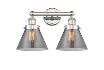 Edison Two Light Bath Vanity in Polished Nickel (405|616-2W-PN-G43)