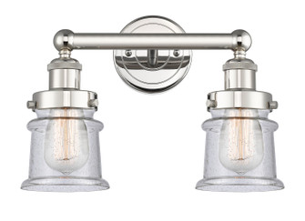 Edison Two Light Bath Vanity in Polished Nickel (405|616-2W-PN-G184S)