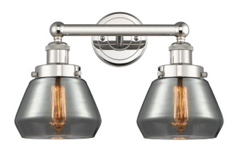 Edison Two Light Bath Vanity in Polished Nickel (405|616-2W-PN-G173)