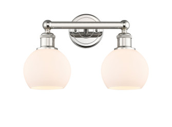 Edison Two Light Bath Vanity in Polished Nickel (405|616-2W-PN-G121-6)