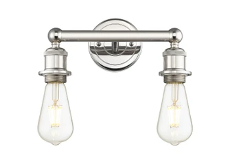 Edison Two Light Bath Vanity in Polished Nickel (405|616-2W-PN)
