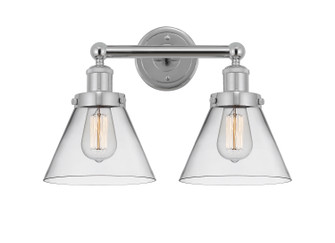 Edison Two Light Bath Vanity in Polished Chrome (405|616-2W-PC-G42)