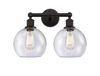 Edison Two Light Bath Vanity in Oil Rubbed Bronze (405|616-2W-OB-G124-8)