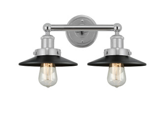 Edison Two Light Bath Vanity in Matte Black (405|616-2W-BK-M6-BK)