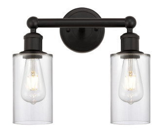 Edison Two Light Bath Vanity in Matte Black (405|616-2W-BK-G804)