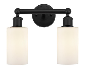 Edison Two Light Bath Vanity in Matte Black (405|616-2W-BK-G801)