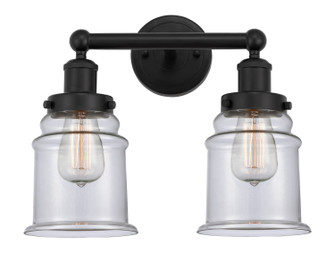 Edison Two Light Bath Vanity in Matte Black (405|616-2W-BK-G182)