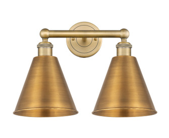 Edison Two Light Bath Vanity in Brushed Brass (405|616-2W-BB-MBC-8-BB)