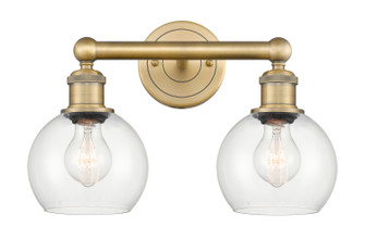Edison Two Light Bath Vanity in Brushed Brass (405|616-2W-BB-G122-6)