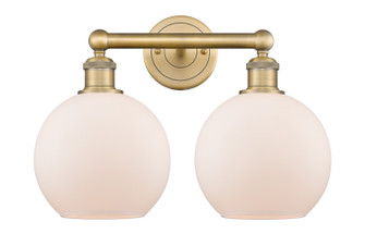 Edison Two Light Bath Vanity in Brushed Brass (405|616-2W-BB-G121-8)