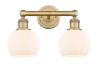 Edison Two Light Bath Vanity in Brushed Brass (405|616-2W-BB-G121-6)