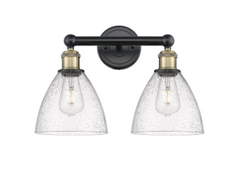 Edison Two Light Bath Vanity in Black Antique Brass (405|616-2W-BAB-GBD-754)