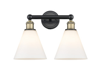 Edison Two Light Bath Vanity in Black Antique Brass (405|616-2W-BAB-GBC-81)