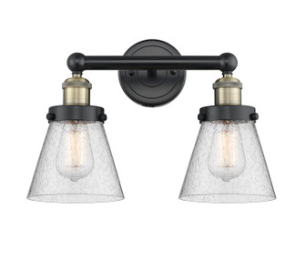 Edison Two Light Bath Vanity in Black Antique Brass (405|616-2W-BAB-G64)