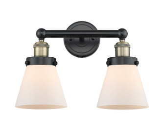 Edison Two Light Bath Vanity in Black Antique Brass (405|616-2W-BAB-G61)