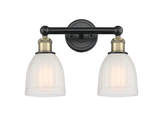 Edison Two Light Bath Vanity in Black Antique Brass (405|616-2W-BAB-G441)