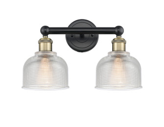 Edison Two Light Bath Vanity in Black Antique Brass (405|616-2W-BAB-G412)