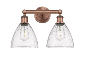 Edison Two Light Bath Vanity in Antique Copper (405|616-2W-AC-GBD-754)