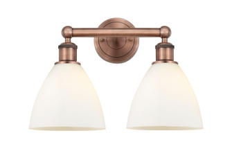 Edison Two Light Bath Vanity in Antique Copper (405|616-2W-AC-GBD-751)