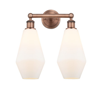 Downtown Urban Two Light Bath Vanity in Antique Copper (405|616-2W-AC-G651-7)